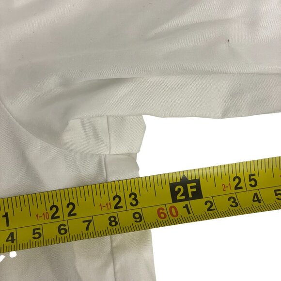 Zara Womens Shirt Blouse S Small White Button Up Beaded Poplin 8527/909 NWT - Picture 15 of 16